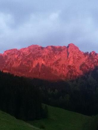 Blick von der Sorg Alp auf den Sorgschrofen