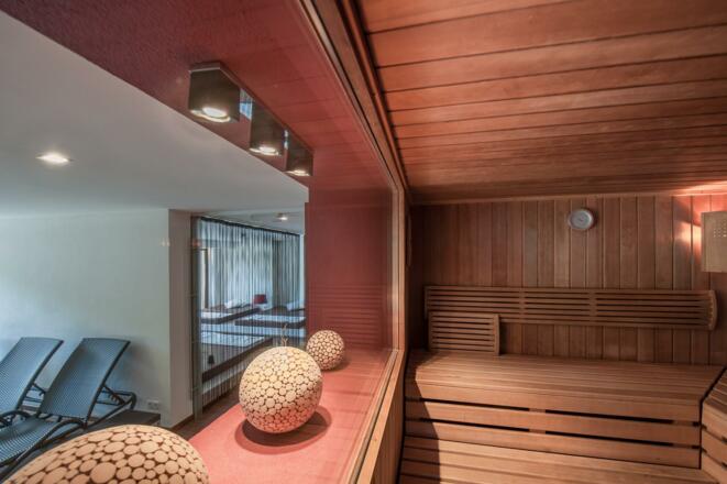 Sauna in der Hotel Bergwelt 200 m entfernt