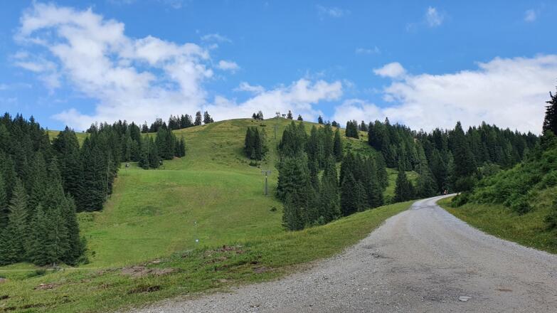 Auffahrt zum Hornspitzlift