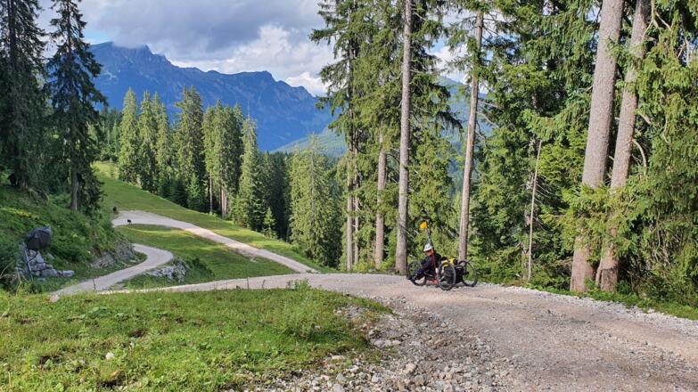Abfahrt vom Hornspitzlift
