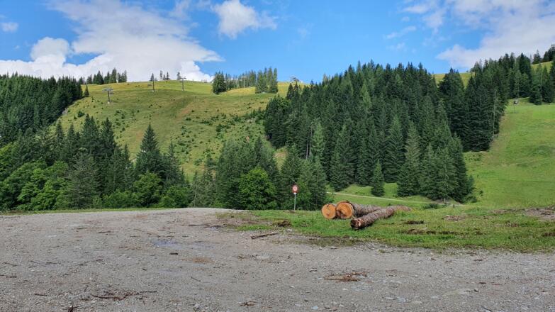 Auffahrt zum Hornspitzlift