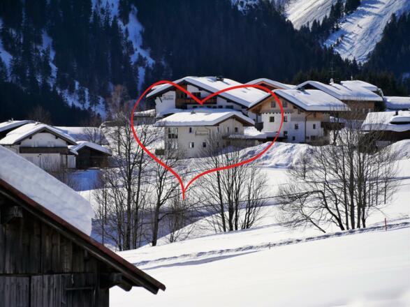 Haus im Winter