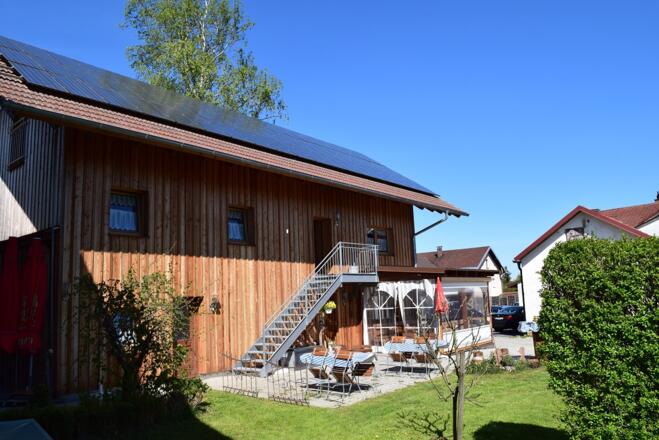 Biergarten Hausansicht