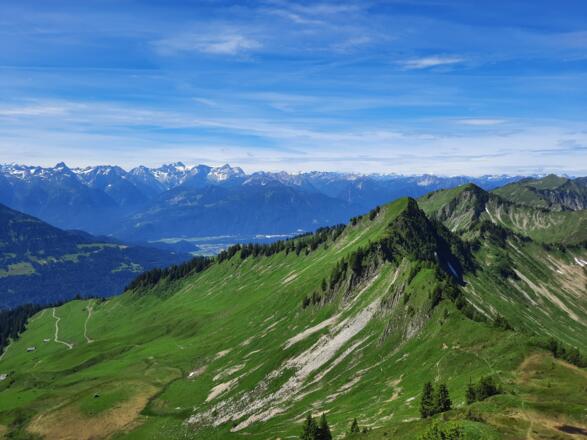 Ausblick Richtung Walgau/Rätikon