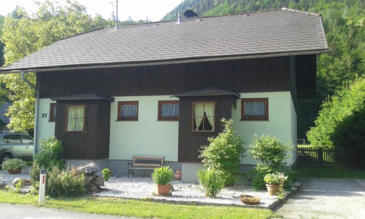 Winteransicht des Ferienhauses