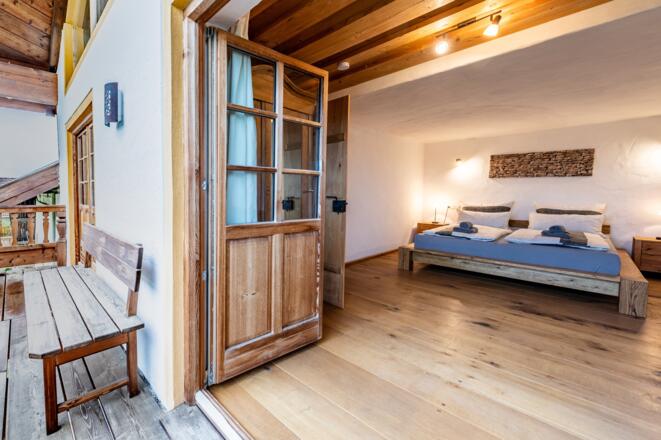 Schlafzimmer 1 Bergblick