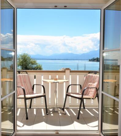 Blick vom Balkon