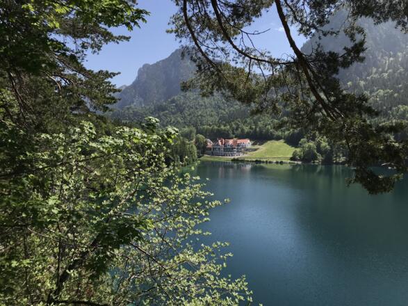 Blick vom Pindarplatz auf Hohenschwangau