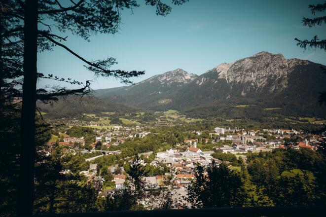 Ausblick auf die Alpenstadt  Bad Reichenhall