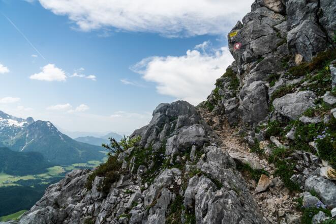 Weg zwischen Stuhlalm undGablonzer Hütte