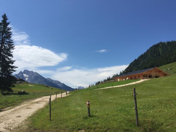 Die Mordaualm in Sicht