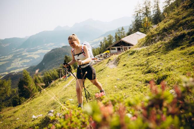 Nach einer Rast auf der Gsengalm geht es weiter