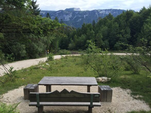 Willkommener Rastplatz auf Etappe 8