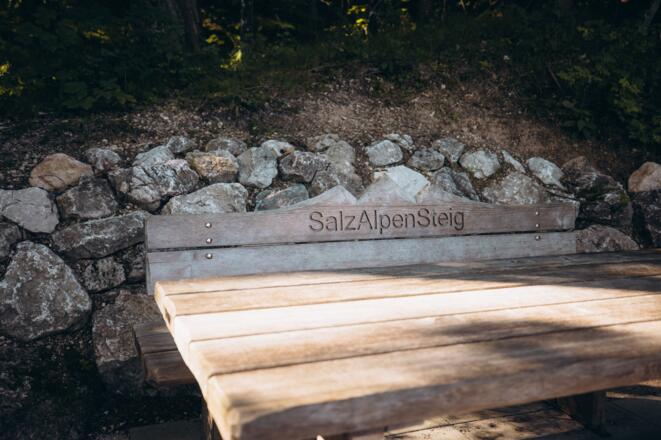 Die SalzAlpenSteig-Bank