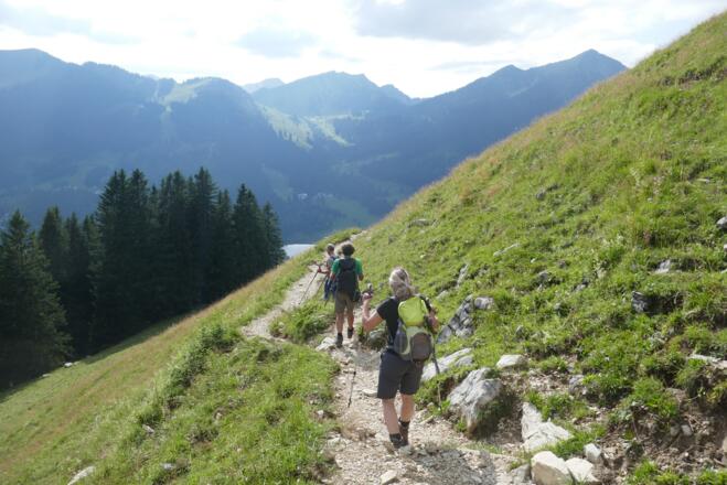 Abstieg Richtung Spitzingsee und Spitzingsattel