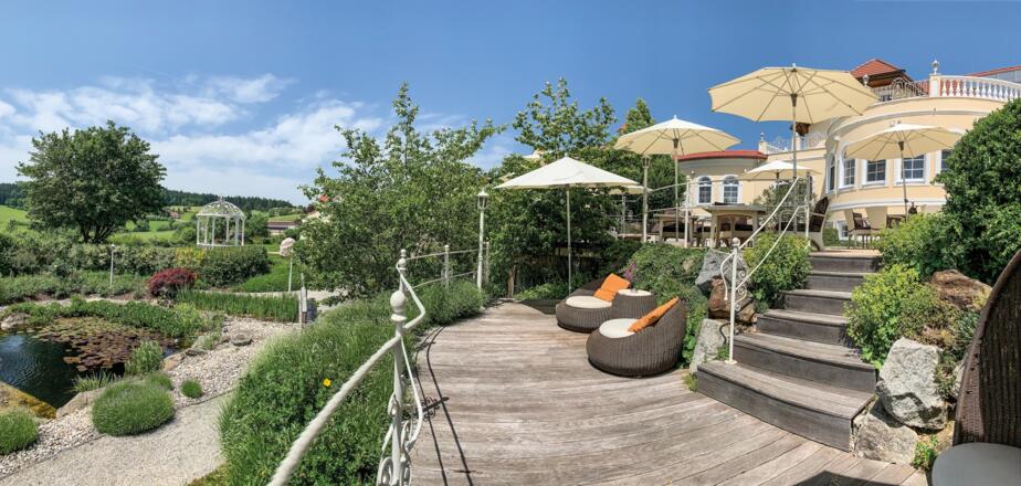 Terrasse, Hotelgarten