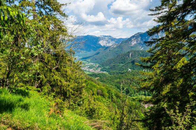Blick auf Bad Reichenhall von Etappe 6