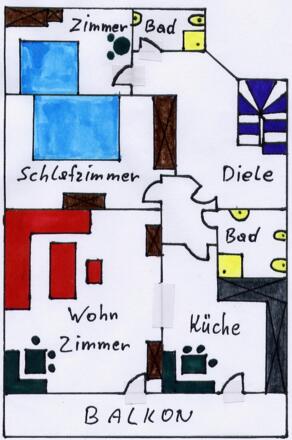 Grundriss Ferienwohnung