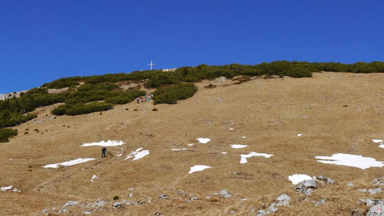Stetig bergauf zum Gipfel der Gaichtspitze