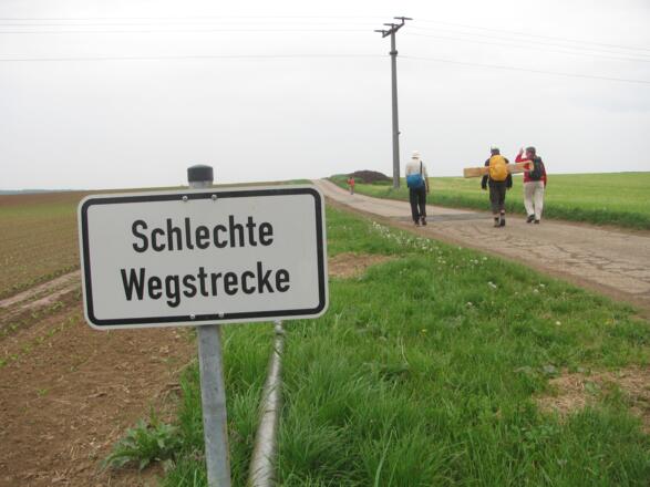 Weg zwischen Unterpleichfeld und Kürnach