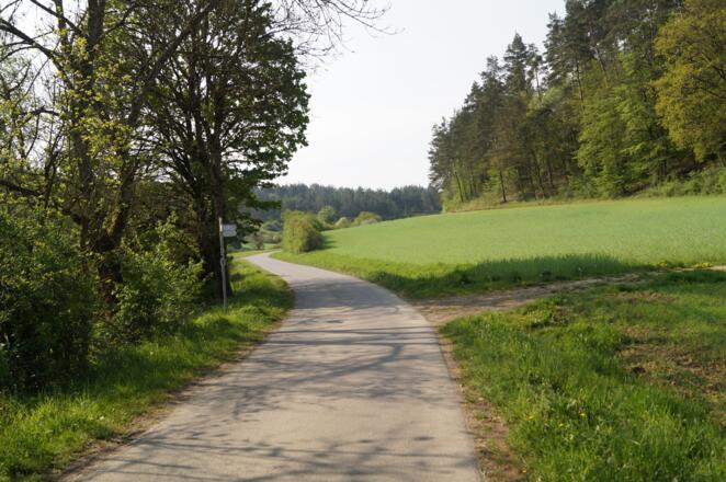 Weg aus Münnerstadt heraus