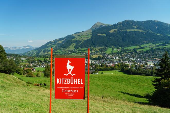Über den Zielschuss erreichen wir wieder Kitzbühel