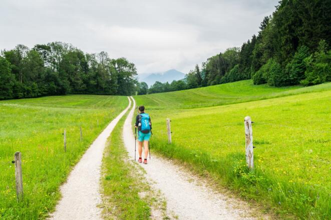 Den Bergen entgegen auf Etappe 1