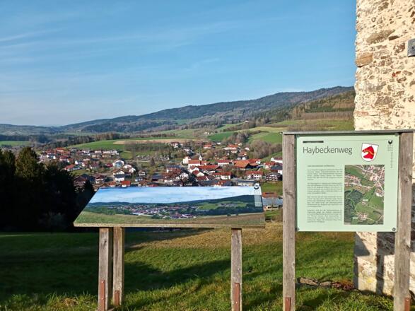 Haibach von der Burgruine Haibach