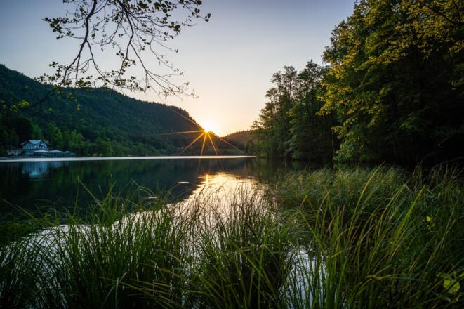 Der Thumsee bei Sonnenaufgang