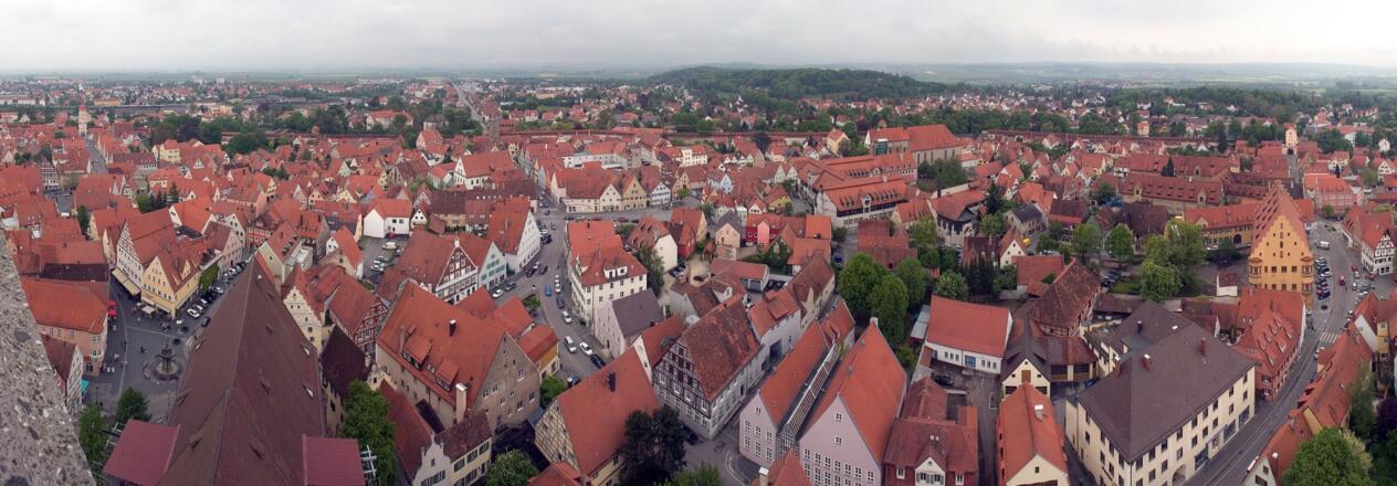 Panoramasicht über Nördlingen