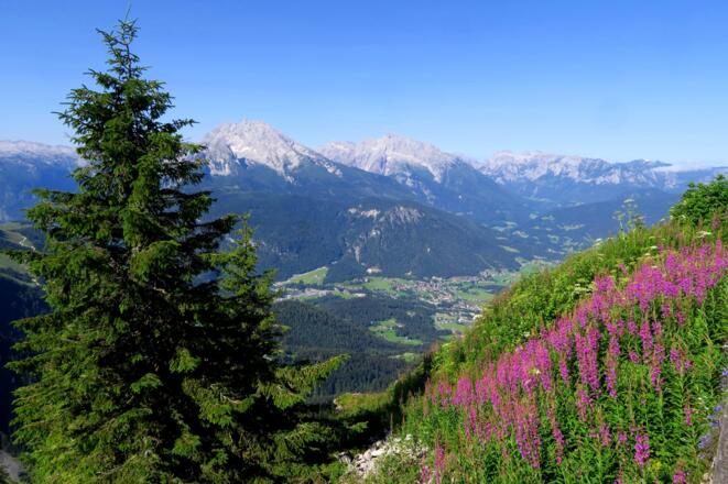 Blick ins Berchtesgadener Tal