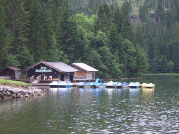 Der Tretbootverleih am Spitzingsee