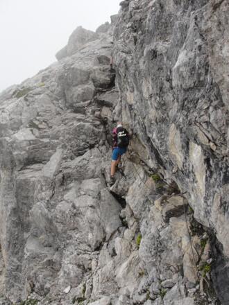 Im Abstieg über den Weimarer Weg/Steig.