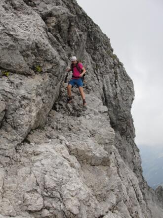Im Abstieg über den Weimarer Weg/Steig.