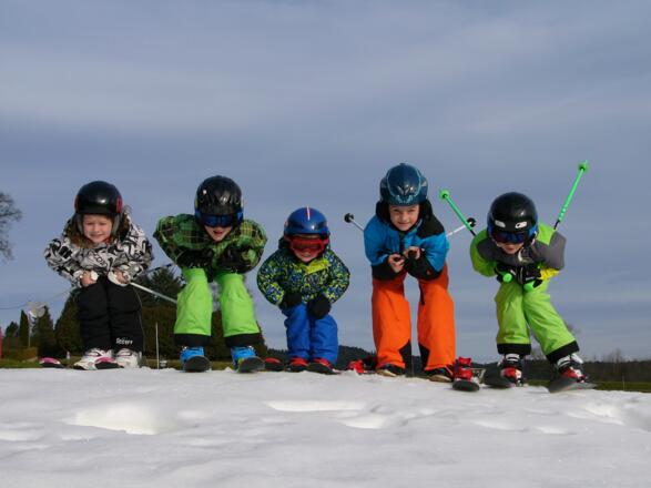 Kleine Skiprofis
