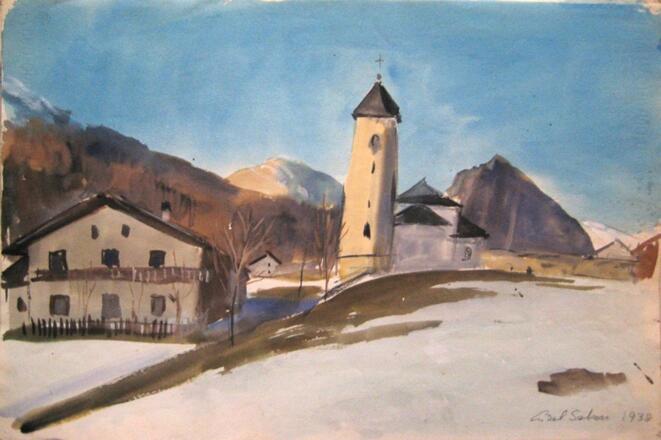 Lisel Salzer - Kirche in den Bergen - Fotocopyright Museum Zinkenbacher Malerkolonie