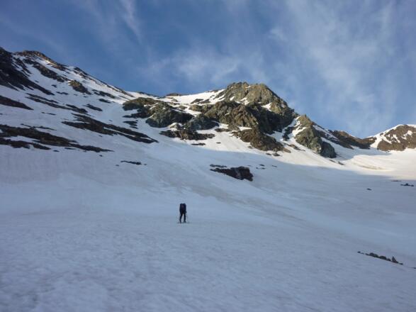 Unterhalb der Brennkogel NW-Flanke