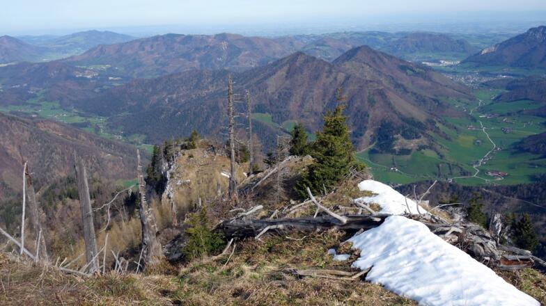 Westgratabstieg 1448 m -1410 m, dann scharf links ab