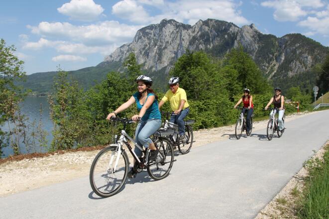 Fahrrad fahren am Attersee