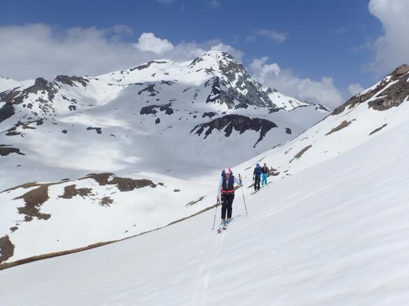 Im Hintergrund der Brennkogel