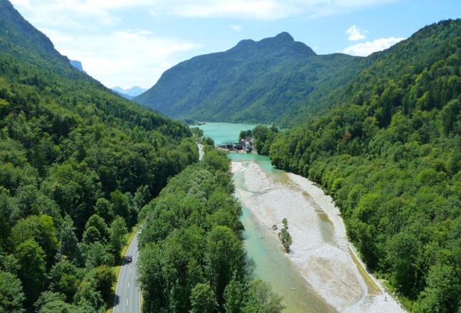 Die Saalach und der Saalachsee