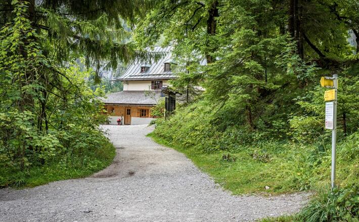 Auf dem Weg zum Wimbachschloss