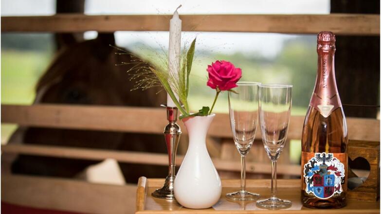 Bett im Stall - romanstisch