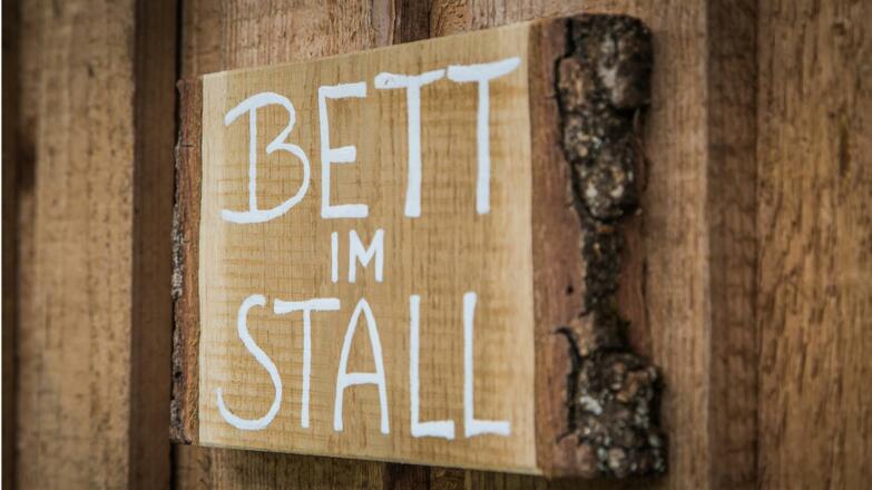 Bett im Stall