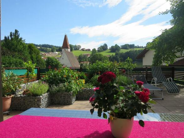 Terrassenausblick