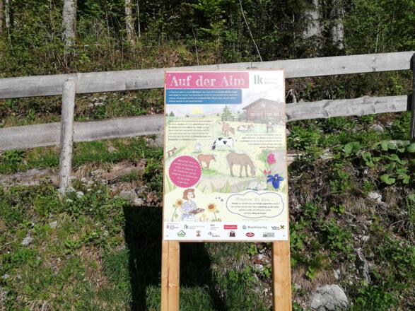 Die Schautafeln informieren über das bäuerliche Leben und wurden von Bäuerinnen liebevoll gestaltet