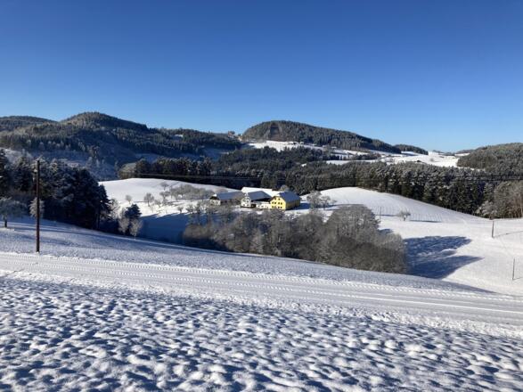 Winterlandschaft Bauernhof Wenigeder