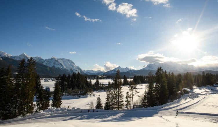 Panorama Wallgau Loipe