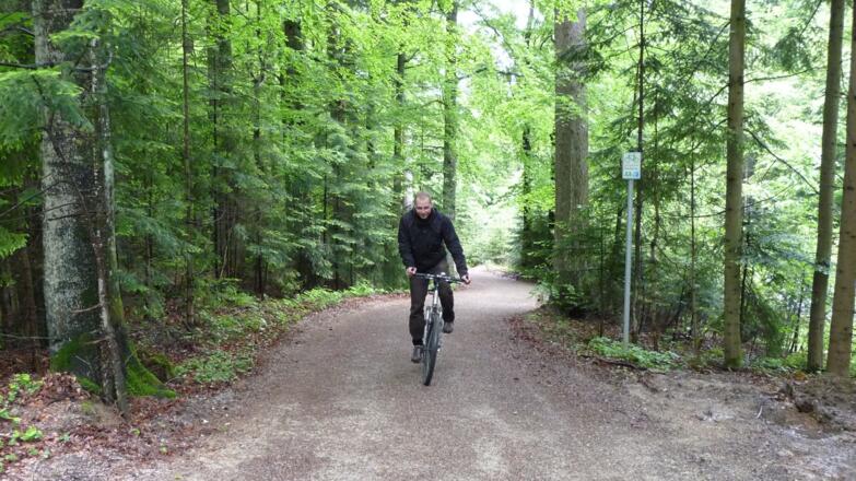 Auf dem Nationalpark-Radweg