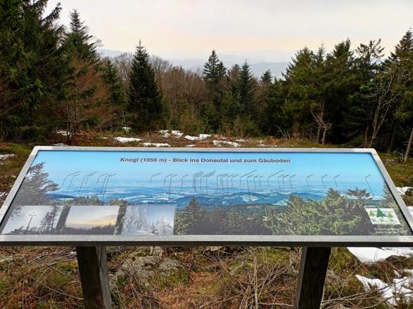 Panoramatafel am Knogl